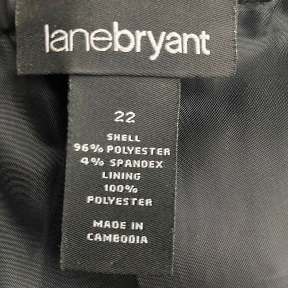 Lane Bryant Black Floral Cocktail Dress - Picture 5 of 6